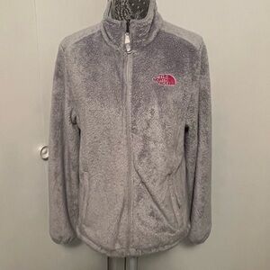 The North Face Full Zip Silver/Gray Jacket.